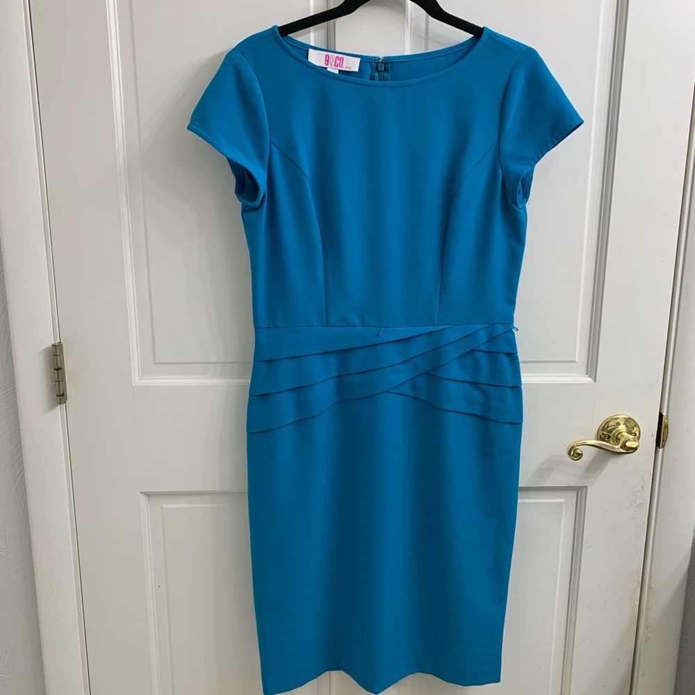 Nine & Co Short Sleeve Dress with Belt Loops